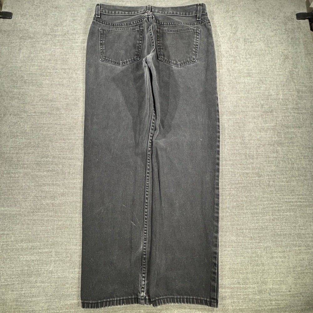 George Regular Fit Jeans Mens 34x29 Faded Black Good Straight Leg Denim